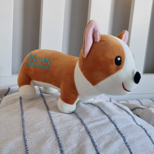 CorGe - Egyedi, névre szóló corgi kutyus (20 cm) - baba - mama - babaemlékek - baba emlékőrző - Meska.hu