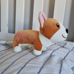 CorGe - Egyedi, névre szóló corgi kutyus (20 cm) - baba - mama - babaemlékek - baba emlékőrző - Meska.hu