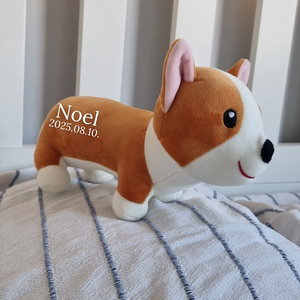 CorGe - Egyedi, névre szóló corgi kutyus (20 cm) - baba - mama - babaemlékek - baba emlékőrző - Meska.hu