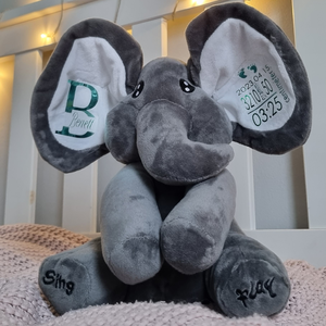 KukucsFáni � Interaktív, zenélő emlékőr plüss (30 cm) - baba - mama - babaemlékek - baba emlékőrző - Meska.hu