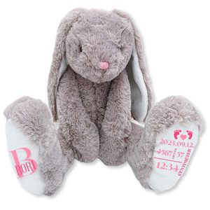 NyuNyu - Óriás prémium plüss emlékőr nyuszi (60 cm) - baba - mama - babaemlékek - baba emlékőrző - Meska.hu