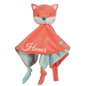 FoxyFox névre szóló róka nyúnyó (25 cm) - baba - mama - baba játékok - szundikendő, alvóka - Meska.hu
