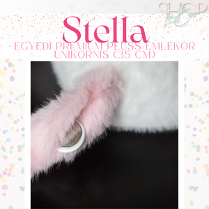 Stella - Egyedi prémium plüss emlékőr unikornis (35 cm) - baba - mama - babaemlékek - baba emlékőrző - Meska.hu