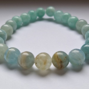 Menta ásvány karkötő, Ékszer, Karkötő, Ásványkarkötő, Ékszerkészítés, MESKA