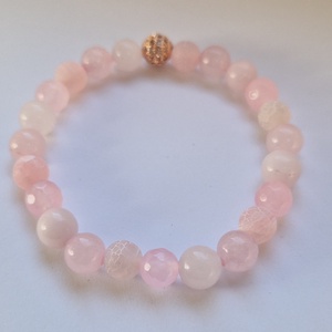 Rózsahát ásvány karkötő, Ékszer, Karkötő, Ásványkarkötő, Ékszerkészítés, MESKA