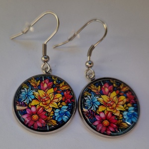 Tavaszi pompa fülbevaló - Meska.hu