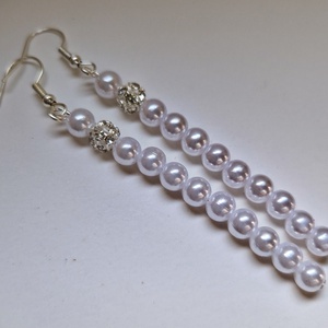 Nikolett menyasszonyi fülbevaló - Meska.hu