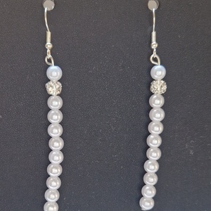 Nikolett menyasszonyi fülbevaló - esküvő - ékszer - fülbevaló - Meska.hu