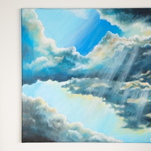  Cloud memoir - Olaj, feszített vászon - művészet - festmény - olajfestmény - Meska.hu