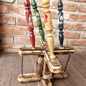 Rusztikus óriás ceruzák, faragott, festett, egyedi fa ceruzatartó, különleges, mozgó dizájn, Otthon & Életmód, Dekoráció, Dísztárgy, Famegmunkálás, MESKA