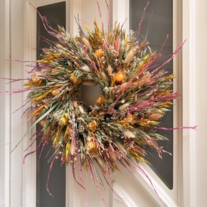 Szárazvirág ajtókopogtató tavaszvaró - otthon & életmód - dekoráció - ajtó- és ablak dekoráció - ajtódísz & kopogtató - Meska.hu