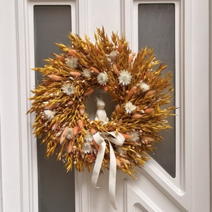 Nyuszis ajtókopogtató, Otthon & Életmód, Dekoráció, Ajtó- és ablak dekoráció, Ajtódísz & Kopogtató, Virágkötés, MESKA