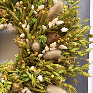 Szárazvirág ajtókopogtató - otthon & életmód - dekoráció - ajtó- és ablak dekoráció - ajtódísz & kopogtató - Meska.hu