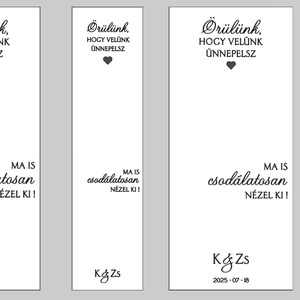 Egyedi, elegáns esküvői matrica tükörre - esküvő - dekoráció - tábla & jelzés - Meska.hu