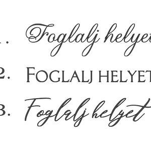 Foglalj helyet és monogram  Elegáns matrica ültetési táblához - esküvő - dekoráció - tábla & jelzés - Meska.hu