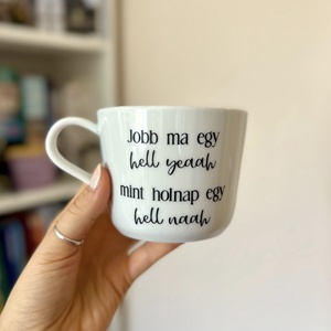 Egyedi hell yeah matrica bögrékre - esküvő - emlék & ajándék - köszönőajándék - Meska.hu