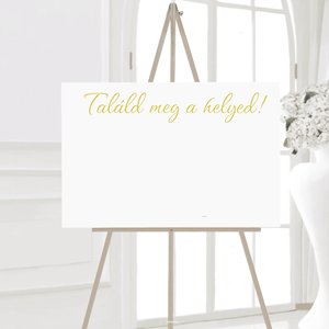 Esküvői ültetési rend, Keresd meg a helyed, Találd meg az asztalod, Foglalj helyet! - csak matrica - esküvő - dekoráció - tábla & jelzés - Meska.hu