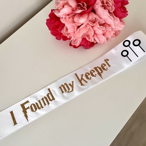 Harry Potter tematikájú vállszalag lánybúcsúra, szülinapra - esküvő - lánybúcsú - Meska.hu