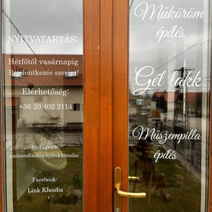Kirakat, üzlet, szalon matrica felirat - otthon & életmód - dekoráció - fali és függő dekoráció - falmatrica & tapéta - Meska.hu