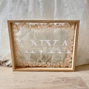 Anyák napi átlátszó üveg kép szárazvirág hortenziával, Esküvő, Emlék & Ajándék, Szülőköszöntő ajándék, Mindenmás, MESKA