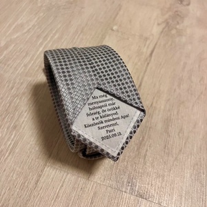 Szülőköszöntő, tanú felkérő nyakkendő saját képpel és szöveggel, ajándék díszdobozban - esküvő - emlék & ajándék - szülőköszöntő ajándék - Meska.hu