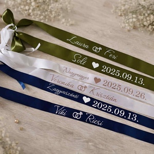 Vőfélyszalag, esküvői vőfély szalag 50mm, Esküvő, Dekoráció, Helyszíni dekor, Mindenmás, MESKA