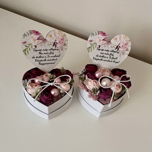 Szülőköszöntő, nagymama köszöntő mini virágbox - mályva álom, Esküvő, Emlék & Ajándék, Szülőköszöntő ajándék, Mindenmás, MESKA