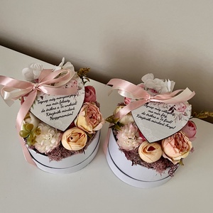 Szülőköszöntő, nagymama köszöntő közepes KÖR virágbox - virágoskert - sok féle köszöntő táblával - esküvő - emlék & ajándék - szülőköszöntő ajándék - Meska.hu