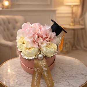 Virágbox ballagásra, diplomaosztóra - Meska.hu