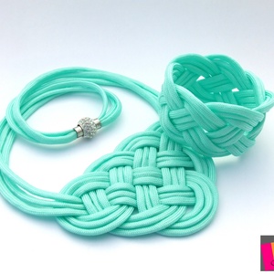 CELTIC paracord nyaklánc - Mint - ékszer - nyaklánc - medál nélküli nyaklánc - Meska.hu