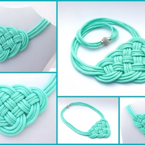 CELTIC paracord nyaklánc - Mint - ékszer - nyaklánc - medál nélküli nyaklánc - Meska.hu