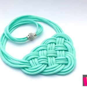 CELTIC paracord nyaklánc - Mint, Ékszer, Medál nélküli nyaklánc, Nyaklánc, Csomózás, Ékszerkészítés, MESKA