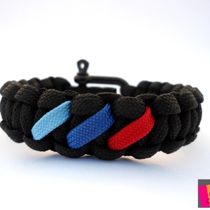 Paracord karkötő BMW-M fanoknak - ékszer - karkötő - fonott karkötő - Meska.hu