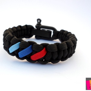 Paracord karkötő BMW-M fanoknak - ékszer - karkötő - fonott karkötő - Meska.hu