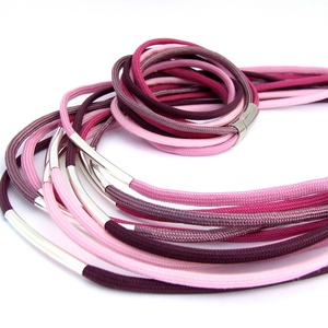 THREADS paracord nyaklánc - Mallow - ékszer - nyaklánc - medál nélküli nyaklánc - Meska.hu