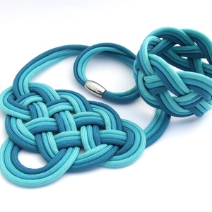 CELTIC paracord nyaklánc - Caribean - ékszer - nyaklánc - statement nyaklánc - Meska.hu