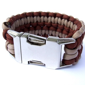 DOUBLE COBRA paracord karkötő - fém csattal - ékszer - karkötő - fonott karkötő - Meska.hu