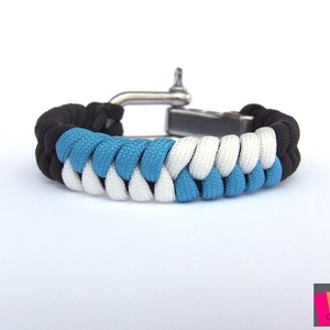Paracord karkötő BMW fanoknak, Ékszer, Karkötő, Fonott karkötő, Csomózás, Ékszerkészítés, MESKA