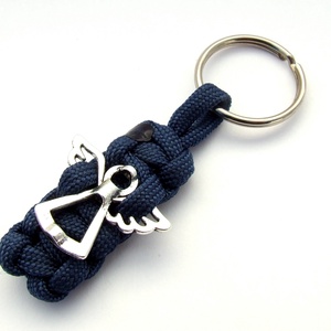 Angyalkás paracord kulcstartó, Táska & Tok, Kulcstartó & Táskadísz, Kulcstartó, Csomózás, Ékszerkészítés, MESKA