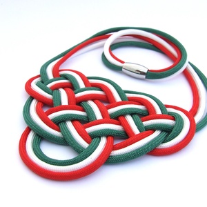 CELTIC paracord nyaklánc - Magyaros, Ékszer, Nyaklánc, Medál nélküli nyaklánc, Csomózás, Ékszerkészítés, MESKA
