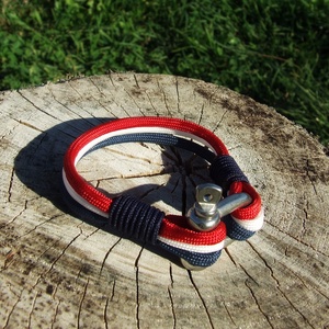 NAUTICAL paracord karkötő - Sailor - ékszer - karkötő - fonott karkötő - Meska.hu