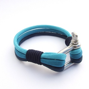NAUTICAL paracord karkötő - Ocean - ékszer - karkötő - fonott karkötő - Meska.hu