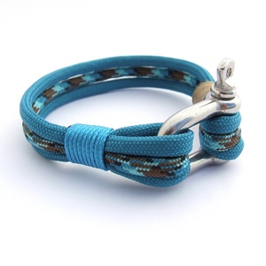 NAUTICAL paracord karkötő - Caribean - ékszer - karkötő - fonott karkötő - Meska.hu