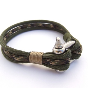 NAUTICAL paracord karkötő - Forest - ékszer - karkötő - fonott karkötő - Meska.hu