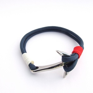 Anchor paracord karkötő - Navy - ékszer - karkötő - fonott karkötő - Meska.hu