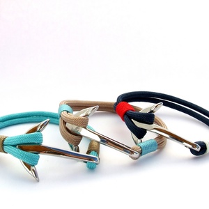 Anchor paracord karkötő - Turquoise - ékszer - karkötő - karkötő medállal - Meska.hu