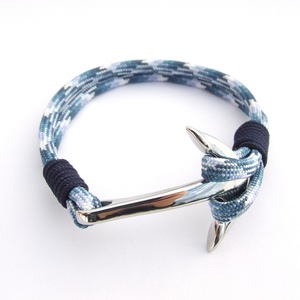 Anchor paracord karkötő - Blue Jeans - ékszer - karkötő - karkötő medállal - Meska.hu