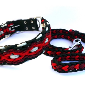 Paracord póráz és nyakörv szett III. - otthon & életmód - kisállatoknak - kutyáknak - kutya nyakörv - Meska.hu