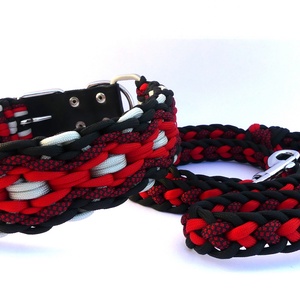 Paracord póráz és nyakörv szett III. - otthon & életmód - kisállatoknak - kutyáknak - kutya nyakörv - Meska.hu