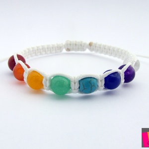 Csakra ásványkarkötő - Meska.hu